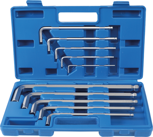 Set of internal hexagon wrenches, 10-piece BGS TECHNIC