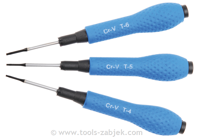 Set of precision screwdrivers T-Star T4/ T5 / T6 BGS TECHNIC