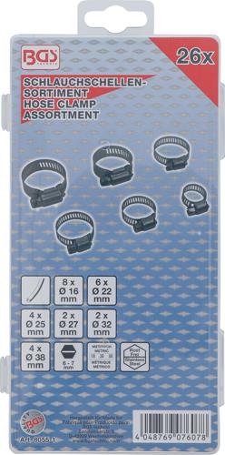 Hose Clamp Assortment stainless 16-38mm BGS TECHNIC