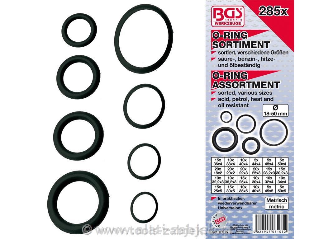 O-ring set 18-50 mm BGS TECHNIC