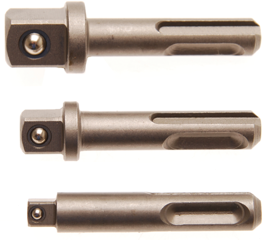 3-piece reducer set SDS 1/4", 3/8", 1/2" BGS TECHNIC