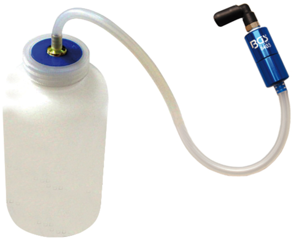 Brake bleeding valve with container BGS TECHNIC