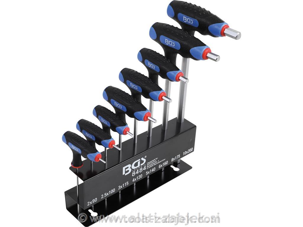 8-piece set of hex wrenches 2-10 mm BG8484 BGS Technic BGS TECHNIC