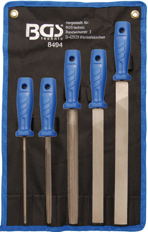 5-piece set of files 150 - 250 mm BGS TECHNIC