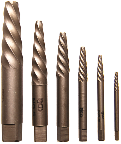 6-piece screw extractor set BGS TECHNIC
