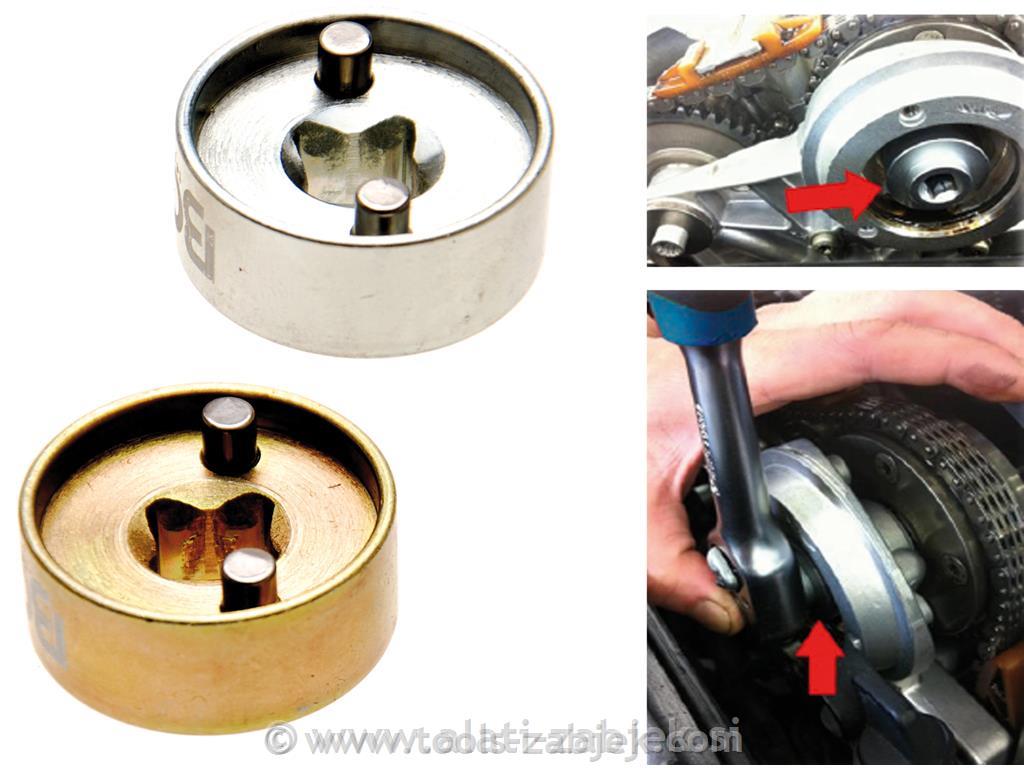 Camshaft central valve sockets for VAG 1.8 / 2.8 TFSI BGS TECHNIC