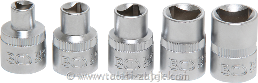 3-point socket set M5 - M12, 8 - 16,5 mm BGS TECHNIC