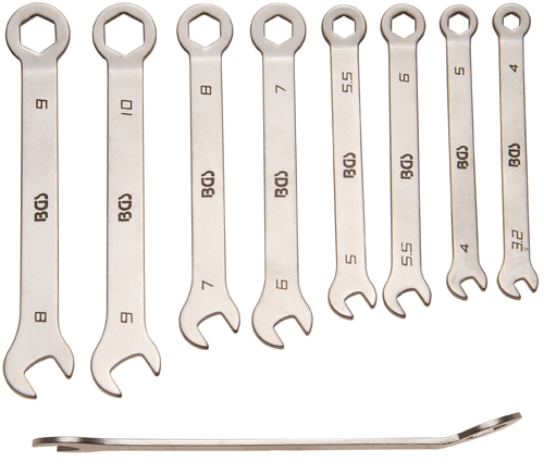 Thin combination wrenches 4-10 mm BGS TECHNIC