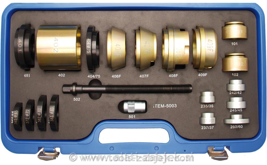 Wheel bearing mounting and dismounting tool set - Peugeot / Renault / Citroen BGS TECHNIC