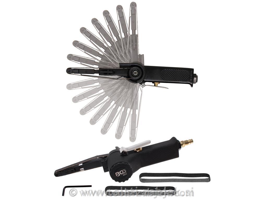 Air belt grinder for 10 mm grinding belts BGS TECHNIC