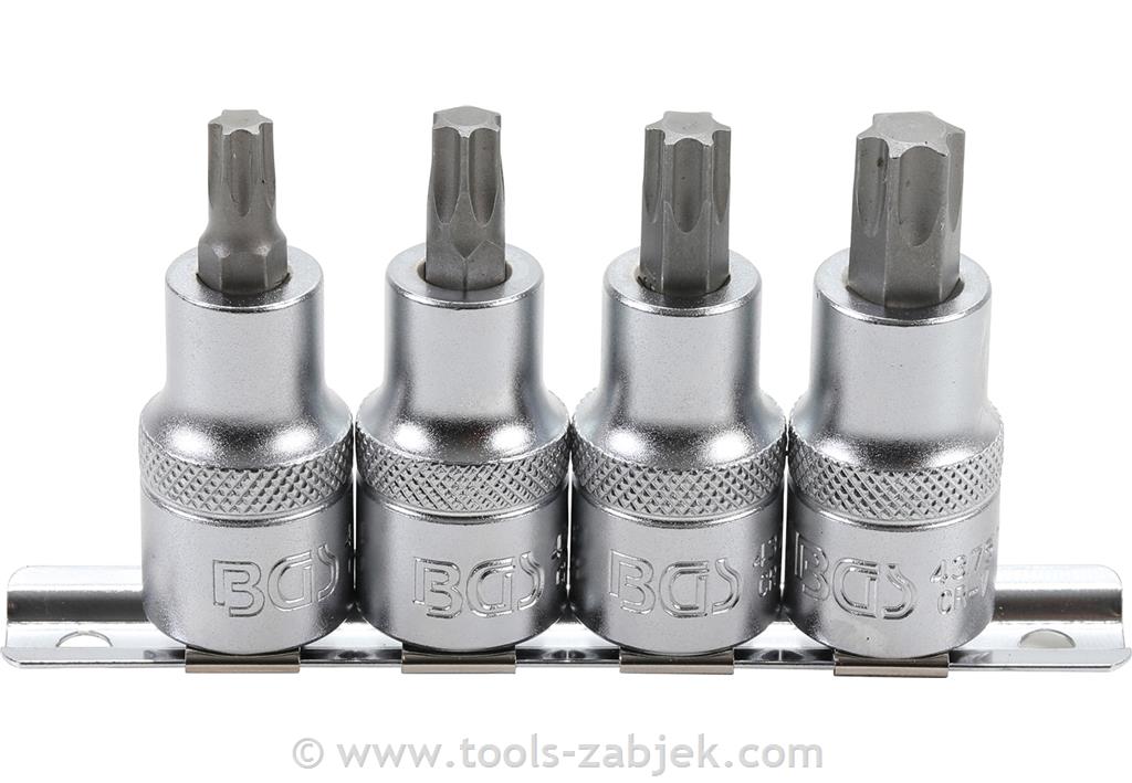 Socket set 1/2" T40-T55 BGS TECHNIC
