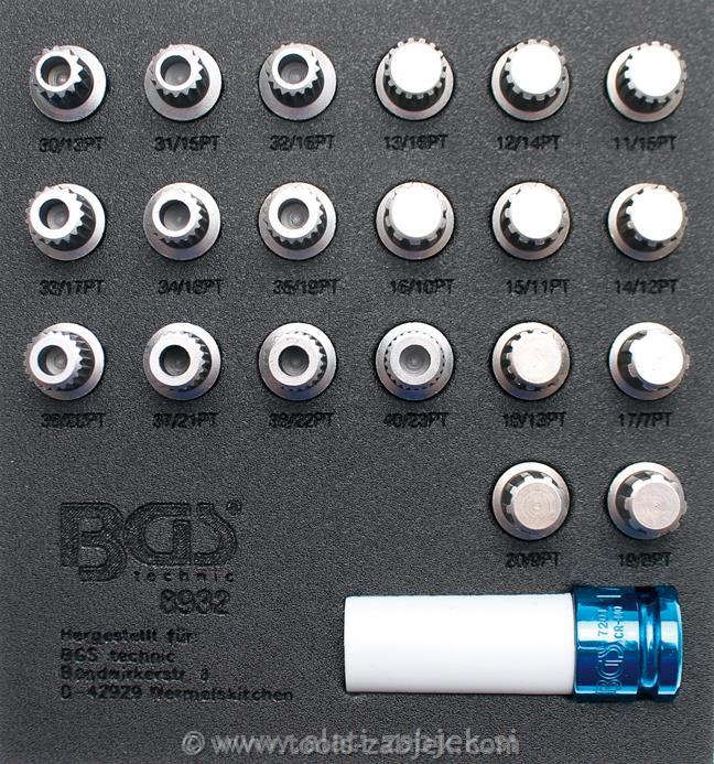 21-piece set for rims for BMW BGS TECHNIC