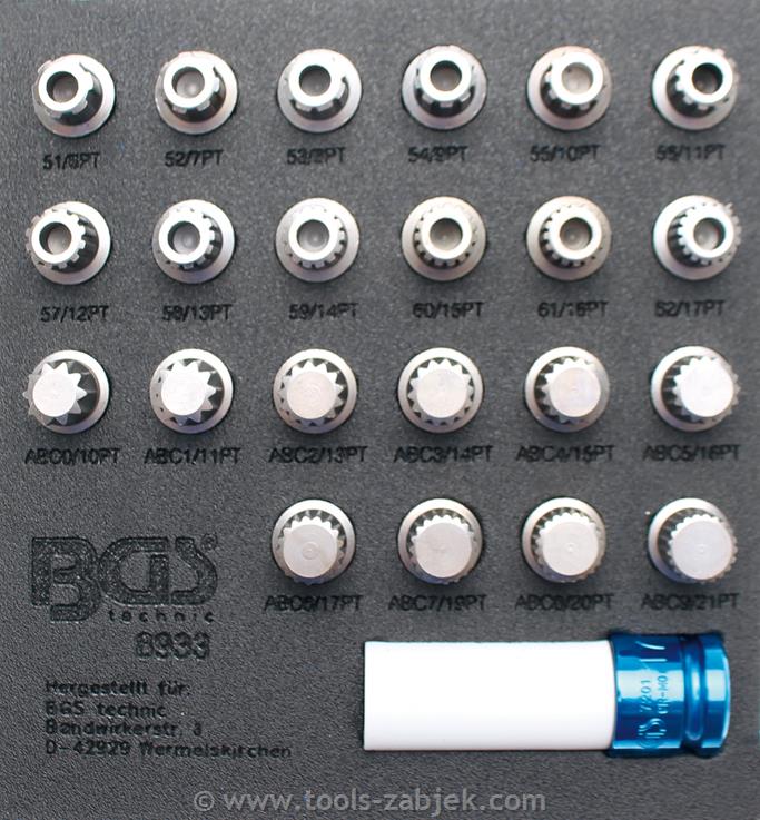 23-piece set for rims for VAG BGS TECHNIC