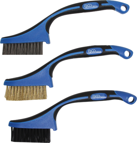 3-piece mini brush set 165 mm BGS TECHNIC
