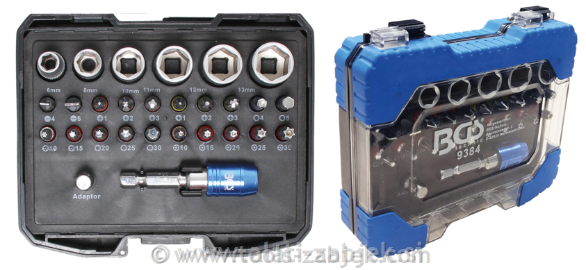 28-piece set of coloured bit sockets 1/4_x005F BG9387_x005FChain housing cover840 BGS TECHNIC