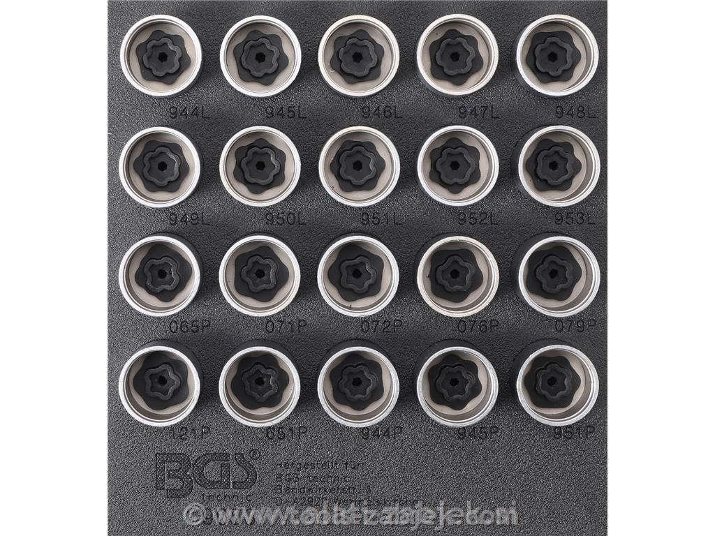 Set of attachments for Volvo safetyscrews BGS TECHNIC