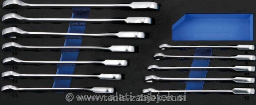 12- piece set open end / ratchet wrenchset BOXO