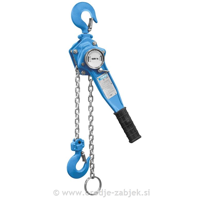 Lever chain pulley hoist 500 kg FERVI