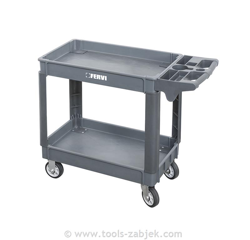 Workshop trolley with 2 drawers 