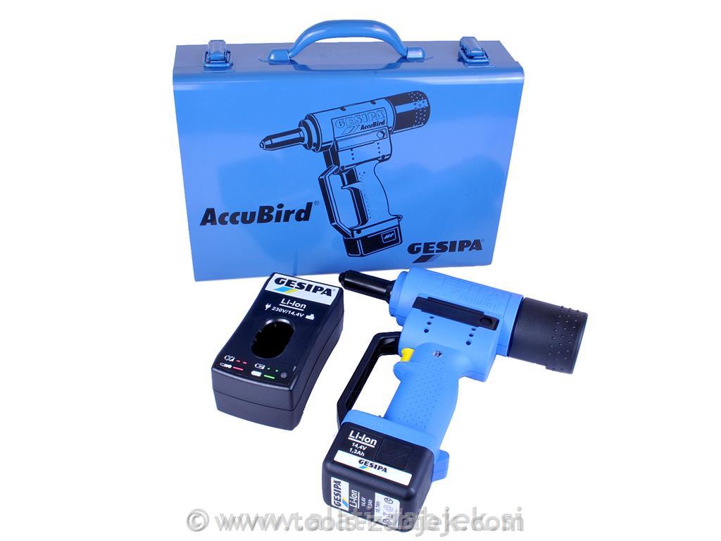 Cordless riveter AccuBird 14.4V/1.3Ah 