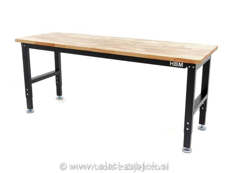 Workbench with solid wood top HB