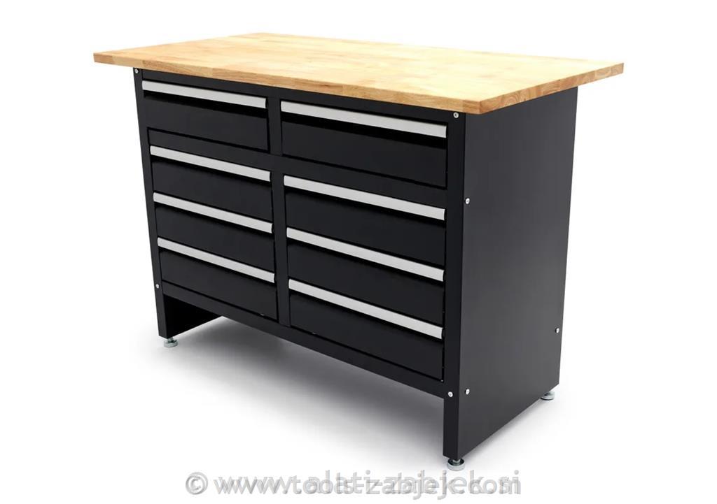 Workbench with 8 drawers, 120 cm HB