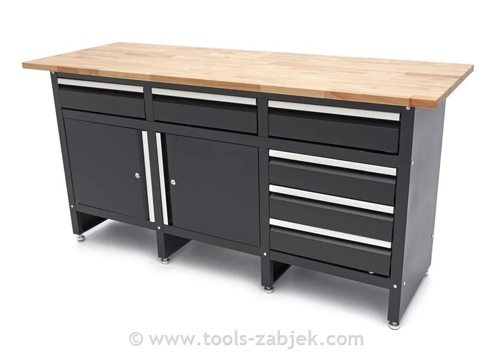 Workbench 171 cm with doors and drawers HB