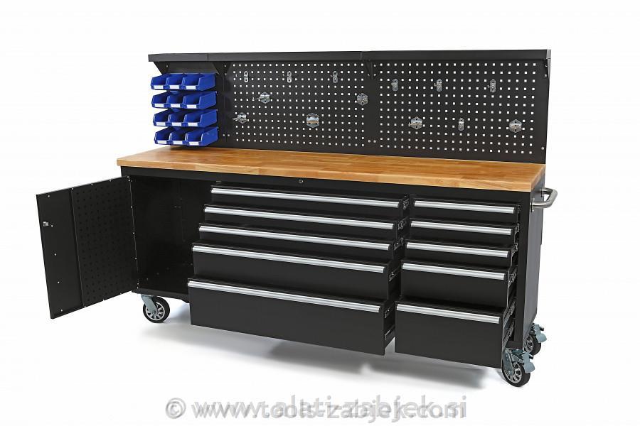 Tool trolley with back wall 215 cm HB