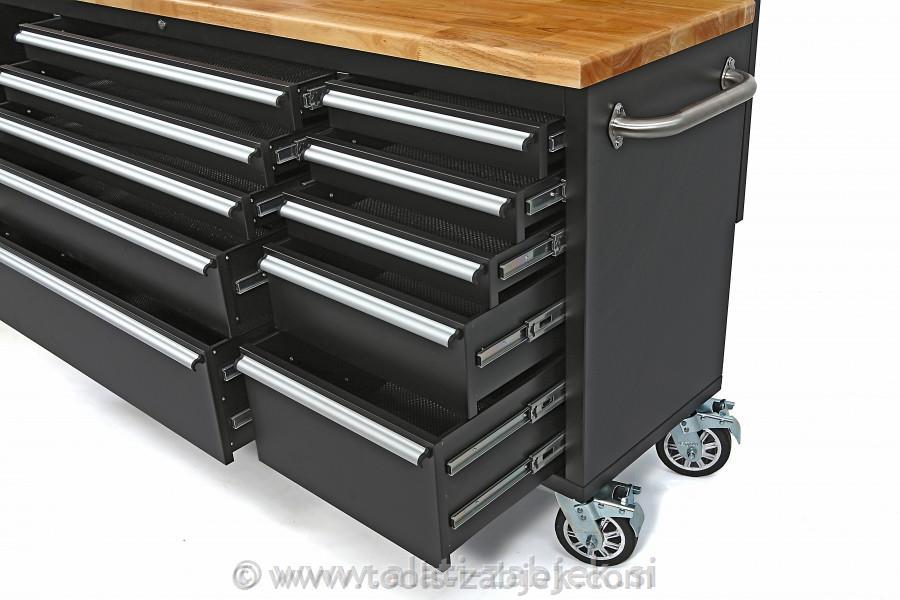 Tool trolley with back wall 215 cm HB