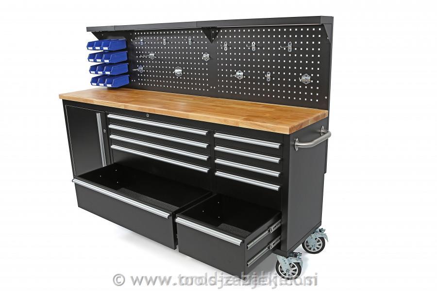 Tool trolley with back wall 215 cm HB