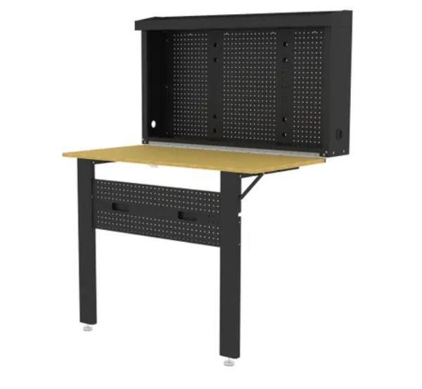 Foldable workbench for wall mounting HB