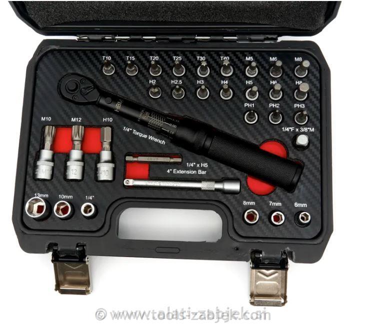 Torque wrench with bits 2–20 Nm HBN