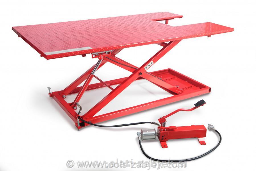 Pnevmatska dvižna miza za motor 400 - rdeča HB