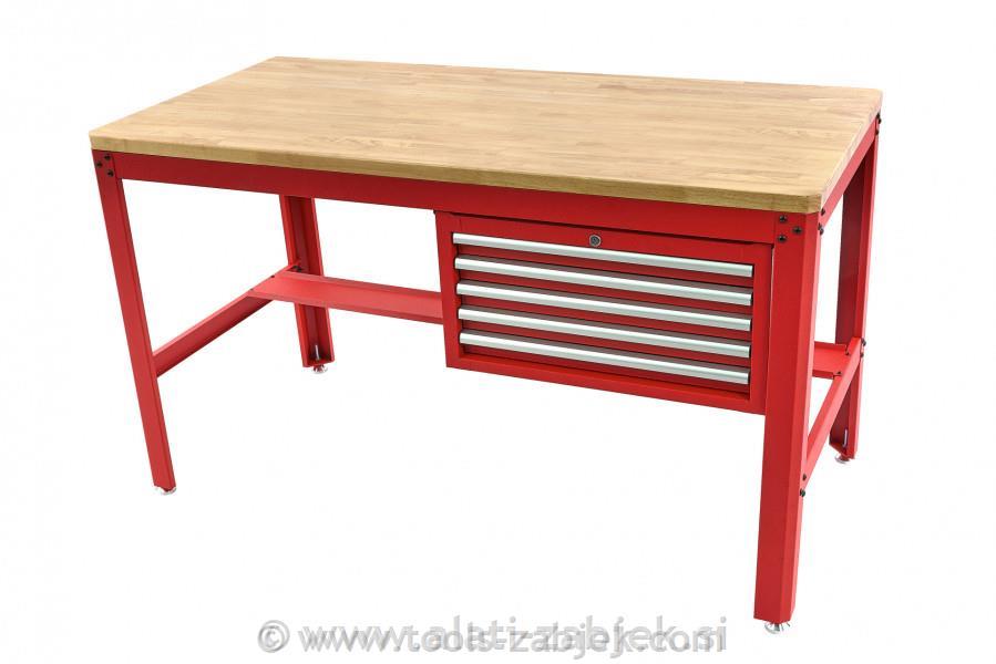 Work table with drawer - red HB