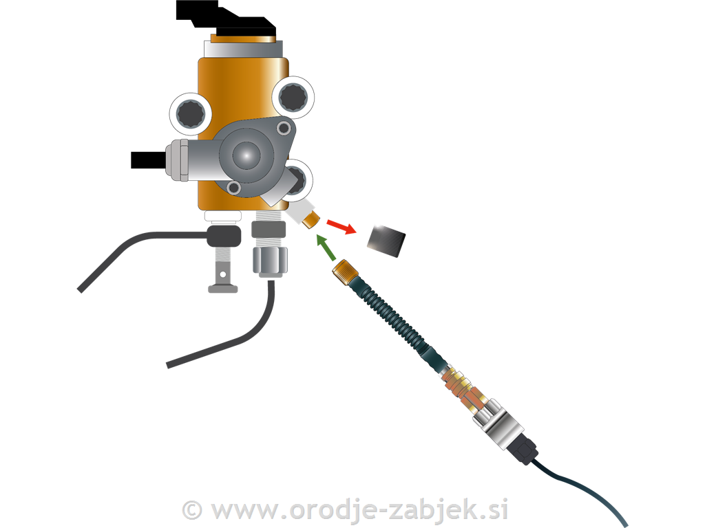 Schrader adapter for HU35025 set HUBITOOLS
