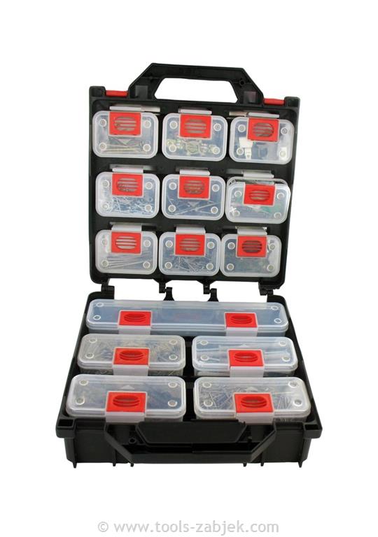 Tool sorting case with transparent drawers HUBITOOLS