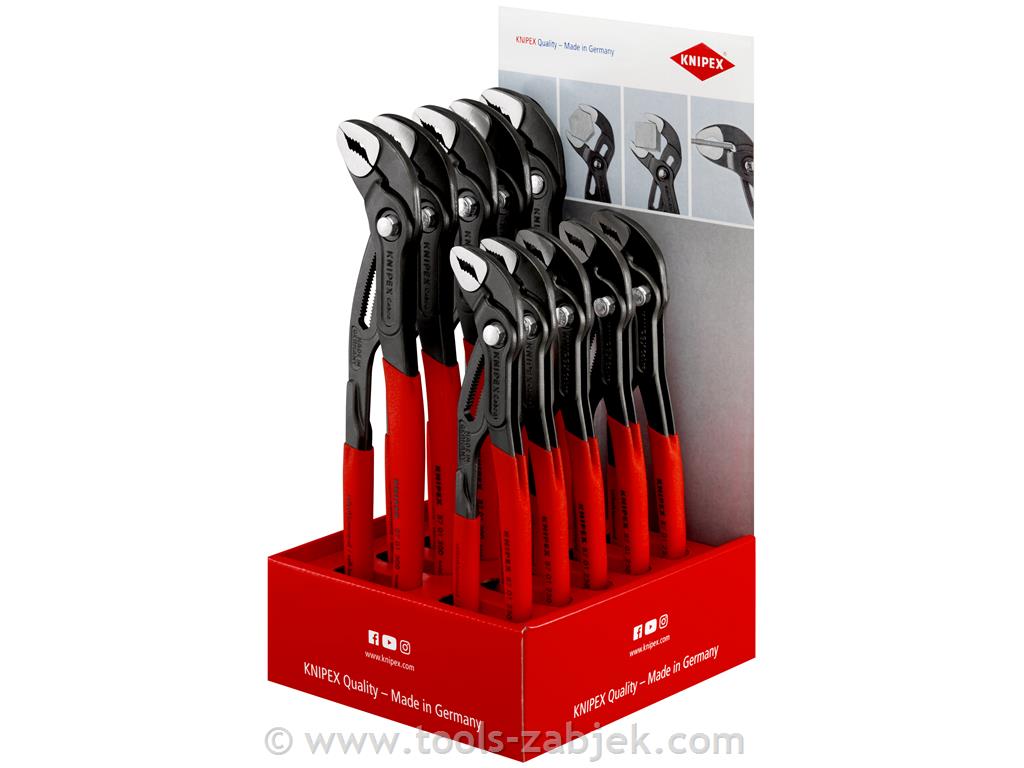 Counter display with water pump pliers COBRA KNIPEX