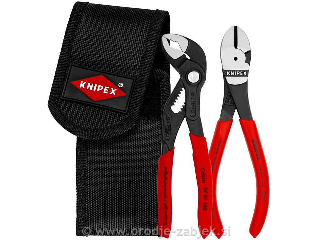 Mini pliers and cutter set in bag 00 2072 V02 KNIPEX