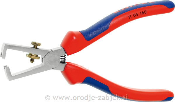 Chrome-plated insulation stripper 11 02160 KNIPEX
