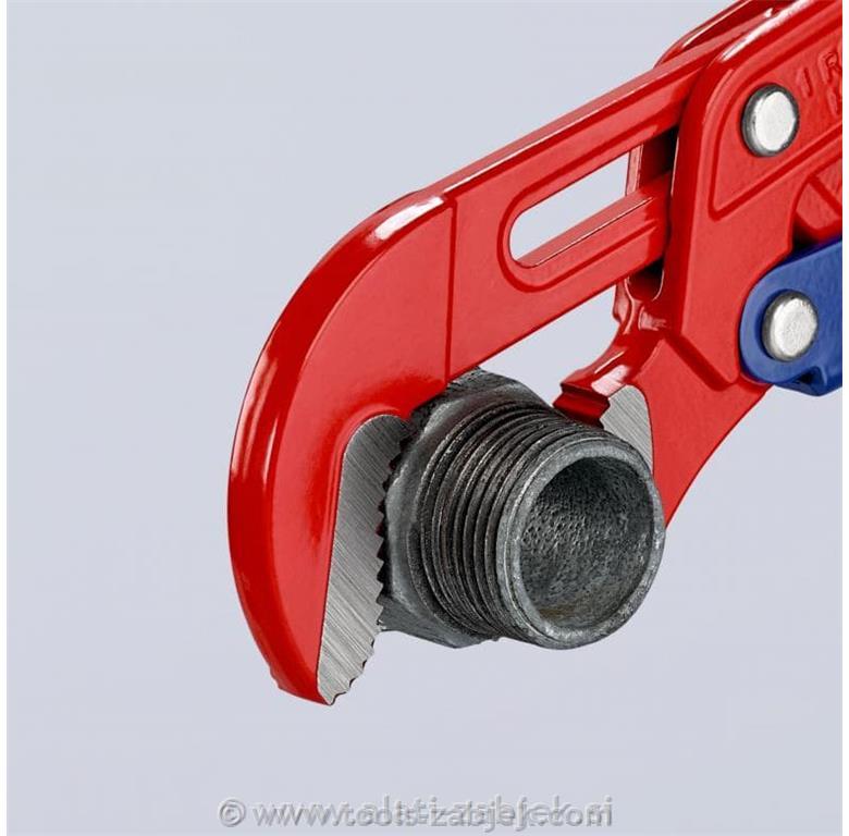 Pipe wrench S-type with fast adjustment KNIPEX