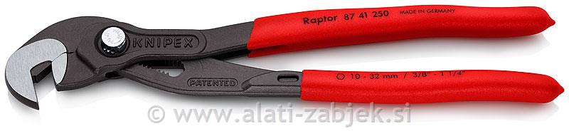 Multi-purpose adjustable pliers for nutsRAPTOR 87 41 250 KNIPEX