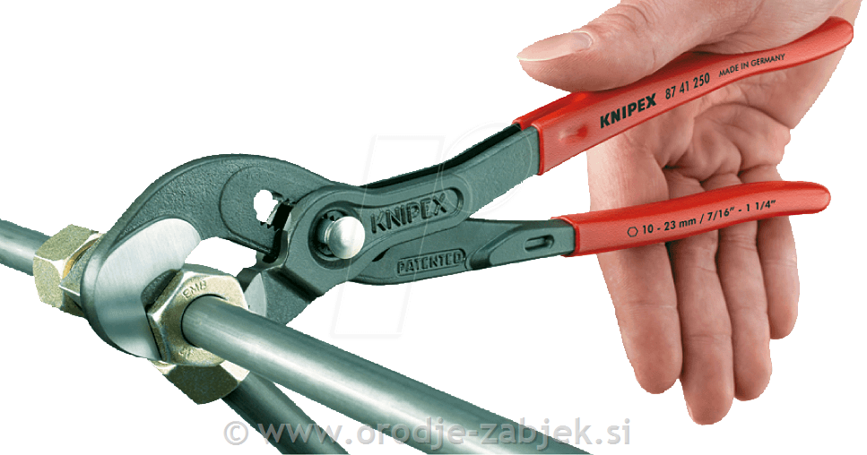 Multi-purpose adjustable pliers for nutsRAPTOR 87 41 250 KNIPEX