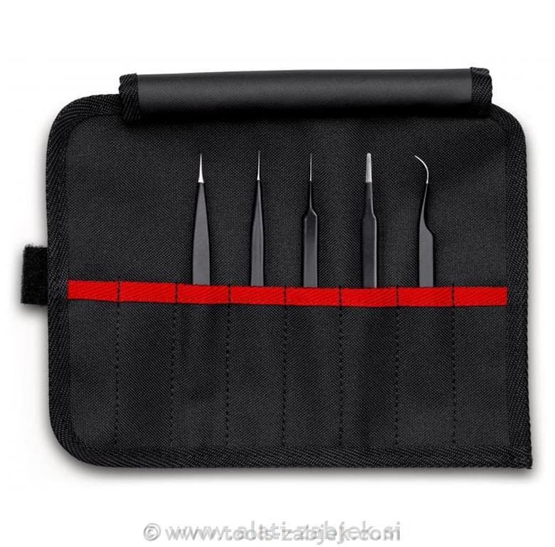 5-piece universal tweezers set ESD 92 0001 ESD KNIPEX