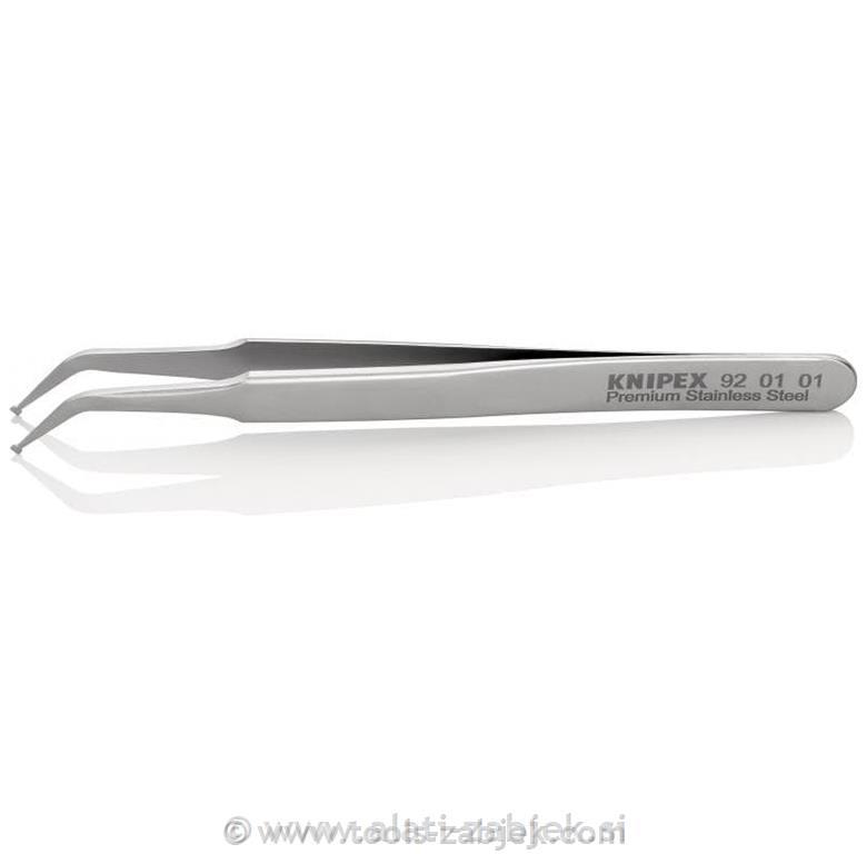 Precision tweezers, stainless steel, different types 92 01 XX KNIPEX