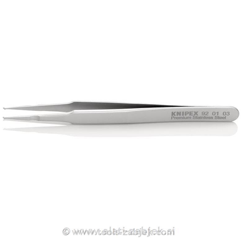 Precision tweezers, stainless steel, different types 92 01 XX KNIPEX