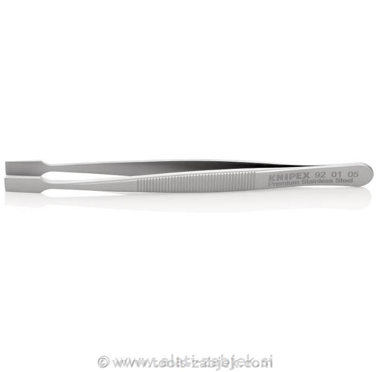 Precision tweezers, stainless steel, different types 92 01 XX KNIPEX
