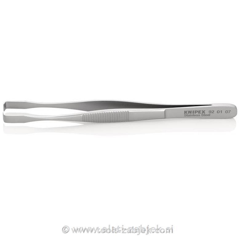Precision tweezers, stainless steel, different types 92 01 XX KNIPEX