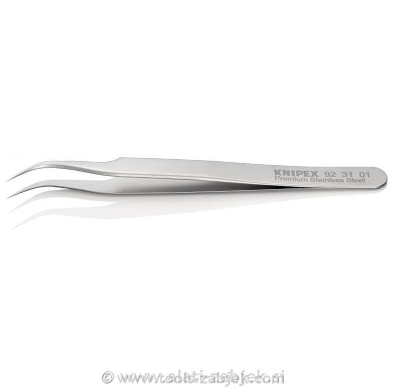 Gripping tweezers, curved 92 31 01 KNIPEX