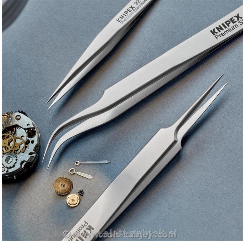 Gripping tweezers, curved 92 31 01 KNIPEX