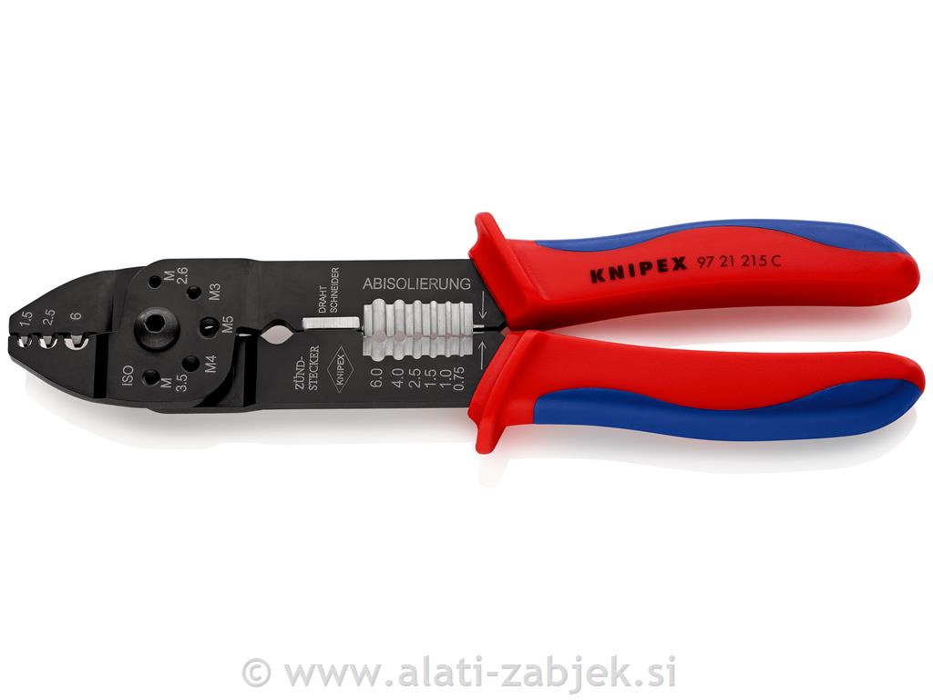 Crimping pliers for wire ferrules 97 21215C KNIPEX